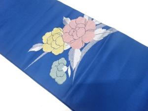 牡丹模様織り出し　名古屋帯